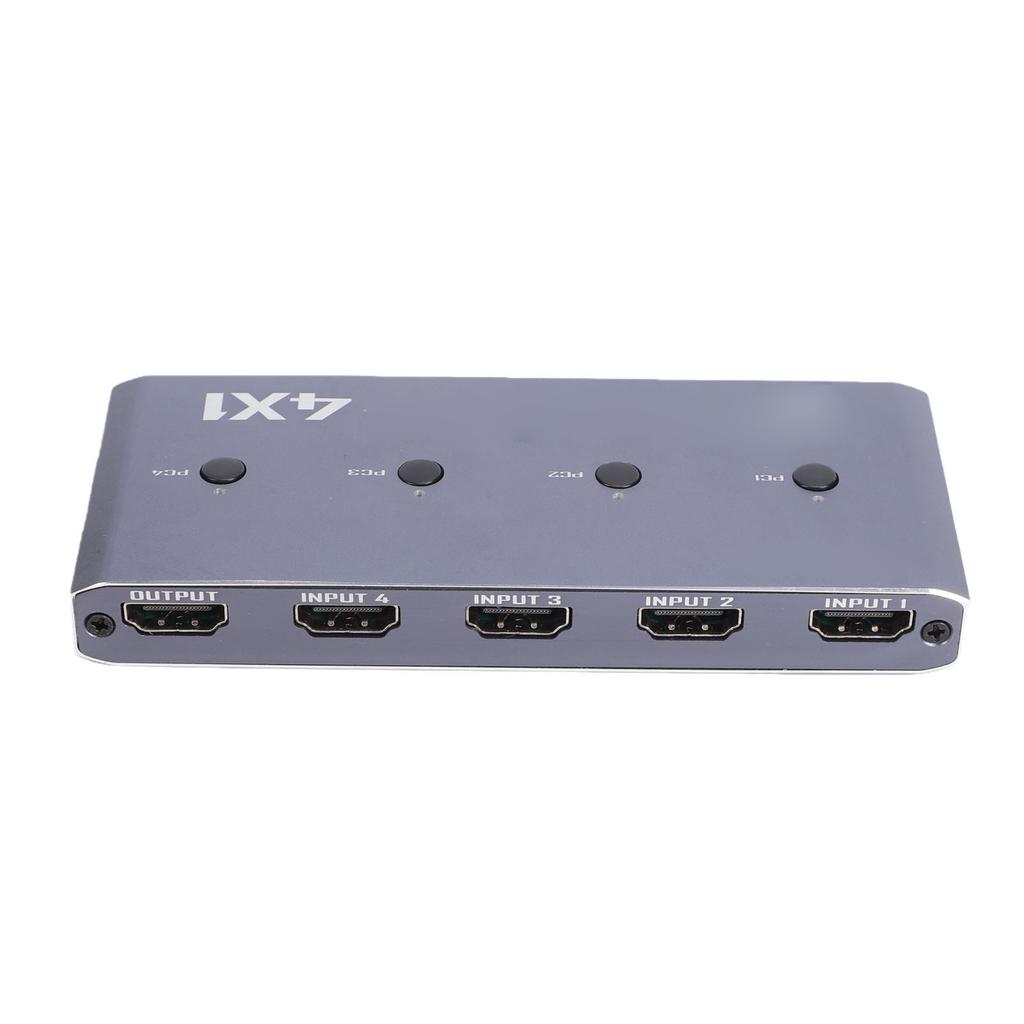 HD USB2.0 KVM Switch 4K 60Hz HD Multimedia Interface Switcher for 4 Computers Share One 4K 60Hz Monitor 4 USB Devices