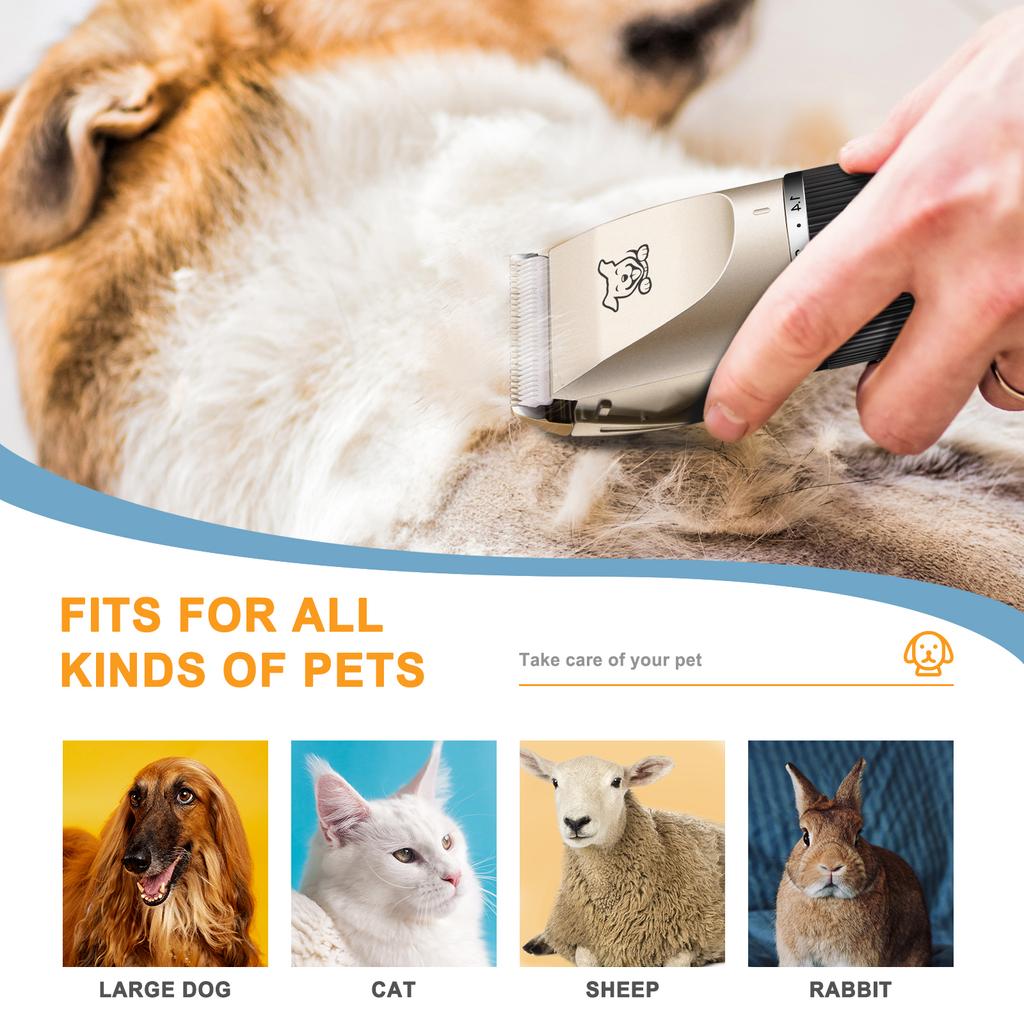 Pet Grooming Hair Clipper Hair Cutter Low Noise Dog Cat Rabbit Hair Trimmer Cutter Baby Hair