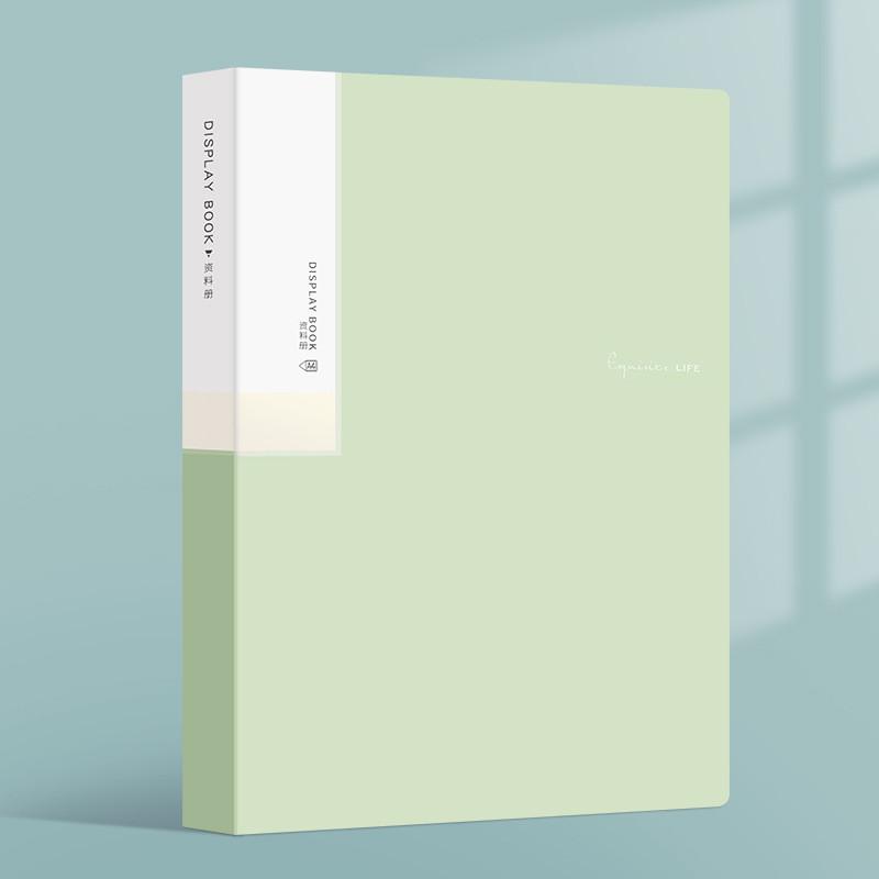 A4 File Folder Display Book 30 Pages Transparent Insert Paper Document Organizer Bag Office School Supplies Stationery