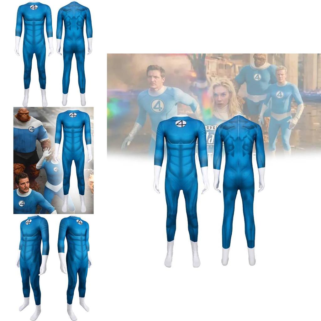 Fantastic Four Marvel Cosplay Jumpsuit For Roleplay Halloween Costume Unisex