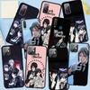 Phone Case for Samsung Galaxy S25 S23 S22 S21 S10 S24 Ultra FE A05 A06 A15 A16 A36 A37 A35 A54 A55 A56 A57 A25 A26 A53 A17 Cartoon Black Butler Cover