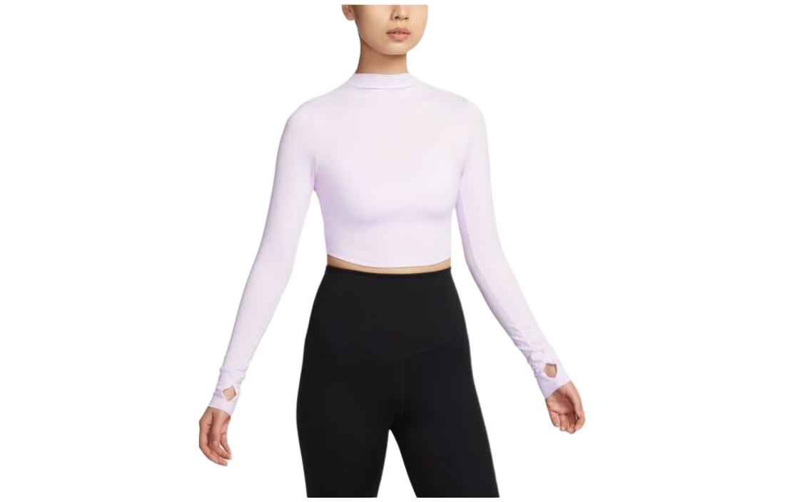 Nike T Shirts Women s Purple Crew Neck Moderate Other FZ6567-551 XL