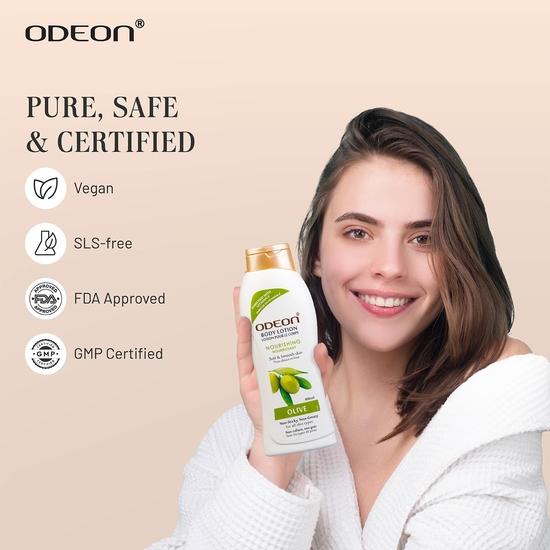 ODEON Lait Corps Olive 400ml I Nourrissant