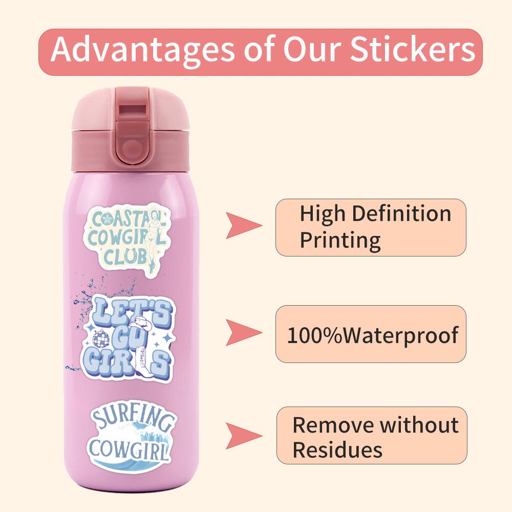 55 New Coastal Cowgirl Graffiti Stickers Decorative Skateboard Mobile Phone Stickers