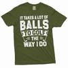Men's Funny Golfing T-shirt Golf Player Double Meaning Humorous Sports T-shirts