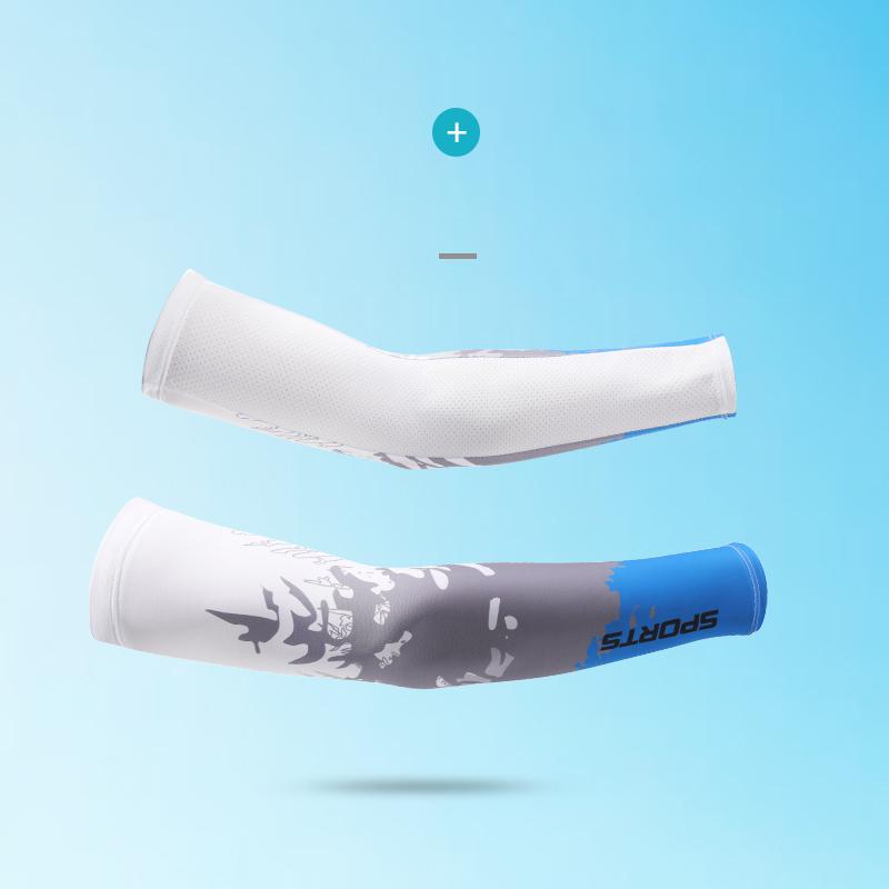 Custom Outdoor Compression Ice Silk Long Gloves Summer Sun Protective Arm Sleeve