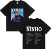 French Pop Rapper Ninho Gothic Graphics High Quality Tshirt Oversized Casual Cotton Tees Mens Women Hip Hop T Shirts Streetwear