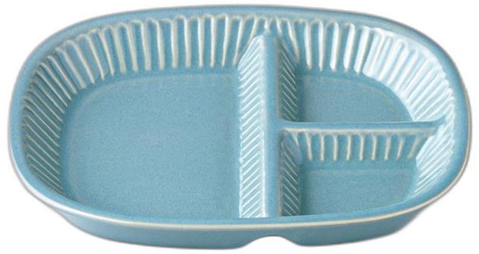 

MINO Sogi Lunch Blue x 17 x Lunch Plate Setomonohonpo Plate, [21 3cm] синий