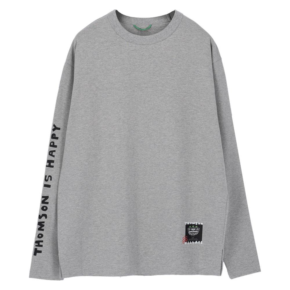 Our Pockets Thompson Village My Face Round T-Shirt (Grey) Grey/M