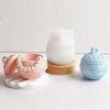 DIY Handmade Concrete Relief Snows Berry Scented Candle Vessel Molds Xmas Decor Christmas Round Ball Jar Silicone Mold With Lids