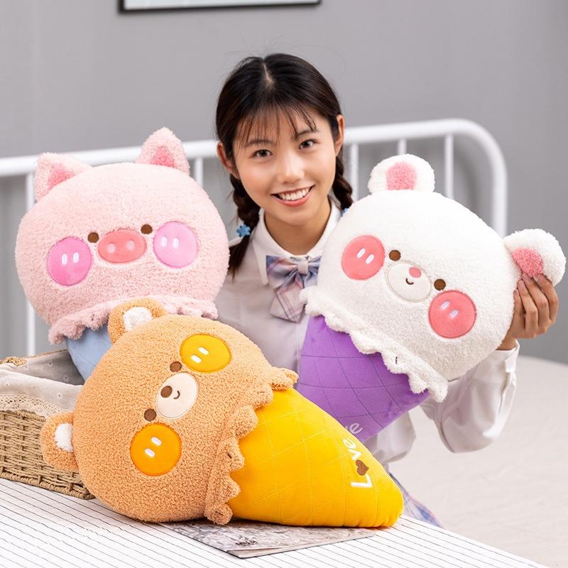 Sweet Dream Ice Cream Plush Pillow For Girls