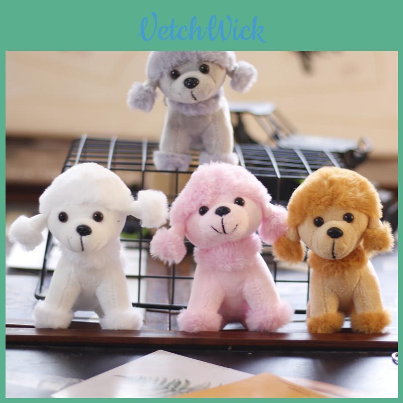 Charming Poodle Plush Keychain Accessory Cuddly Pp Cotton Mini Dog Figure