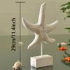 Mediteranean Style Home Decoration Accessories Wooden Crafts Starfish Conch Hippocampus Wood Carving Marine Living Room Decor