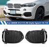 Honeycomb Mesh Fog Light Grille For 2014-2018 X5 F15 xDrive35d  35i 50i M Sport Front Bumper Fog Light Cover Grilles QCYZR1