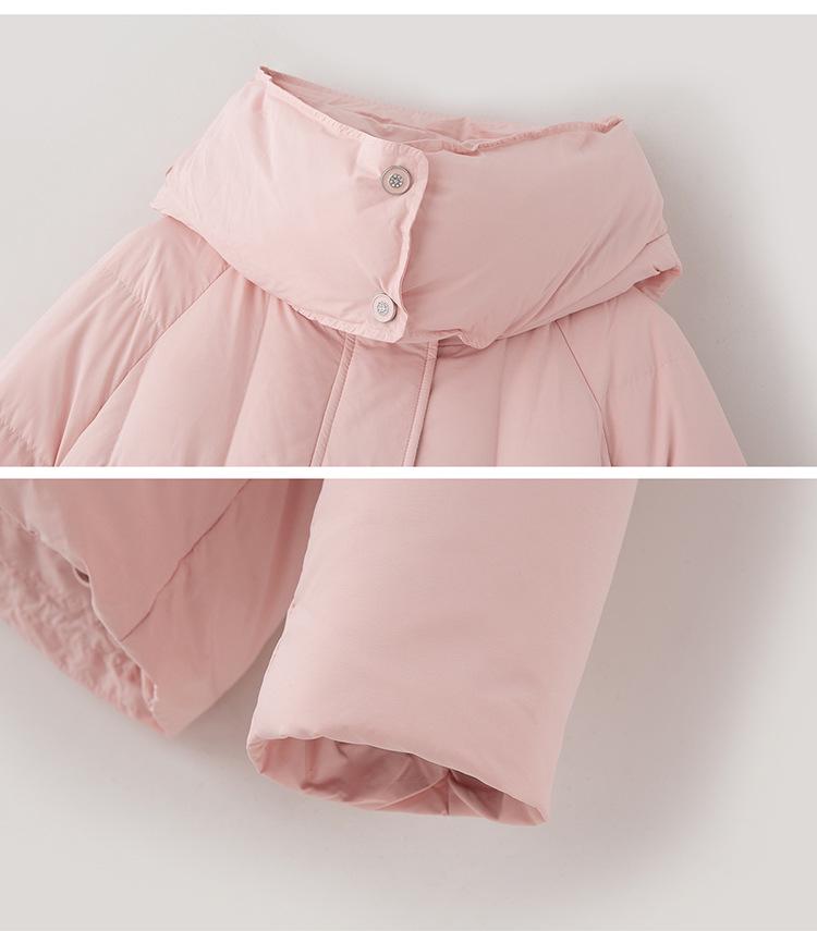 Women's Winter Hooded Windproof Down Jacket - Thickened, Short, Plus Size, 90% White Duck Down