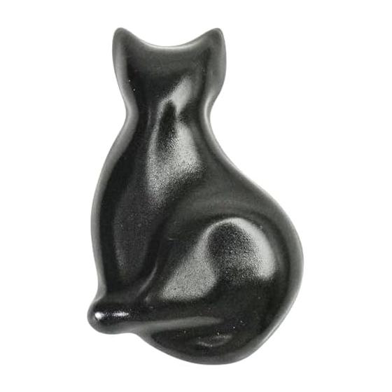 Aito Seisakusho Neco Cat Chopstick Rest, Approx. 6x4cm, Microwave & Dishwasher Safe, Black, Mino Ware, Made In Japan