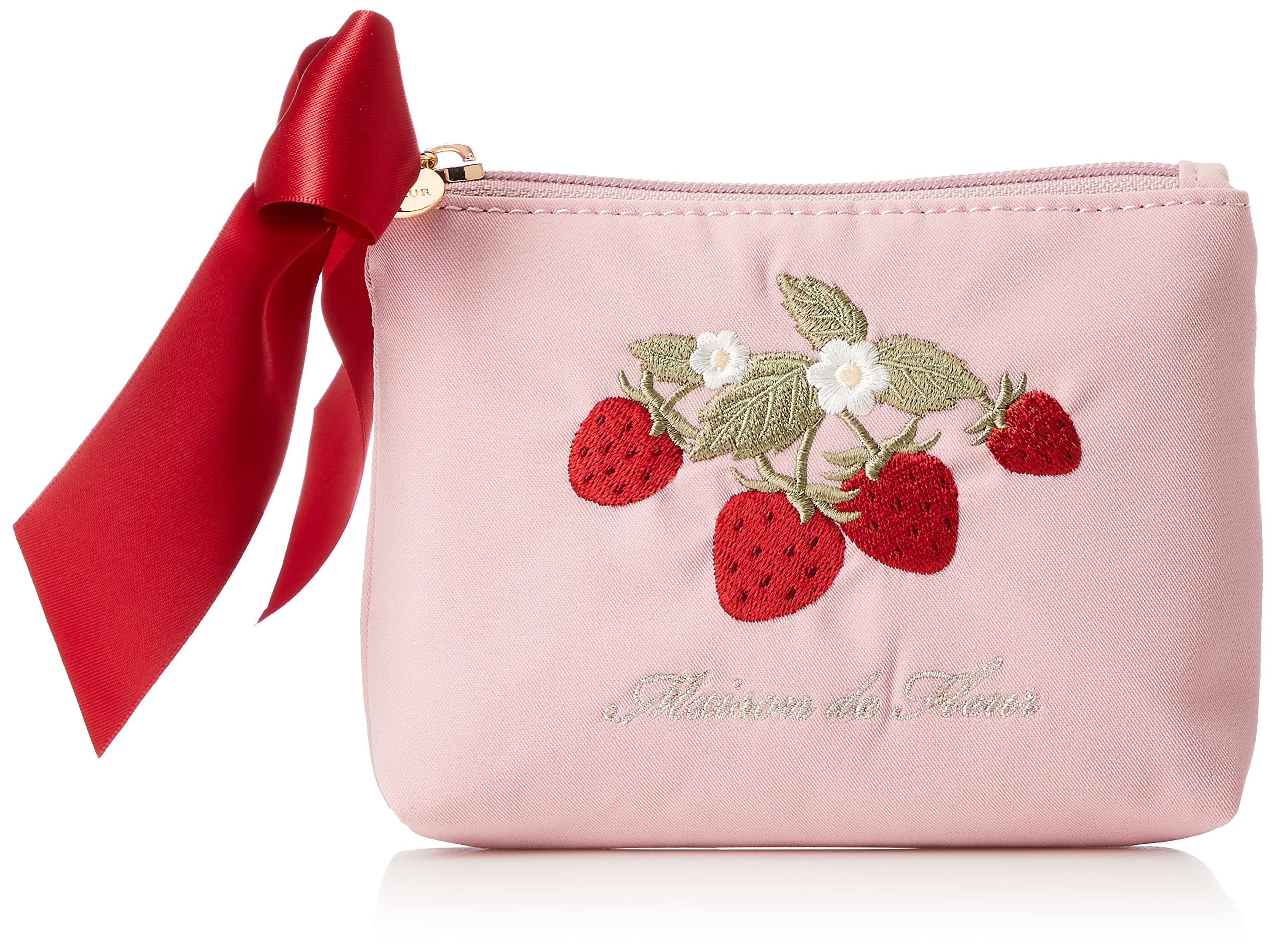 

de Strawberry Embroidery S Pouch 8A21FJJ1100 Розовый [Maison Fleur] Женская