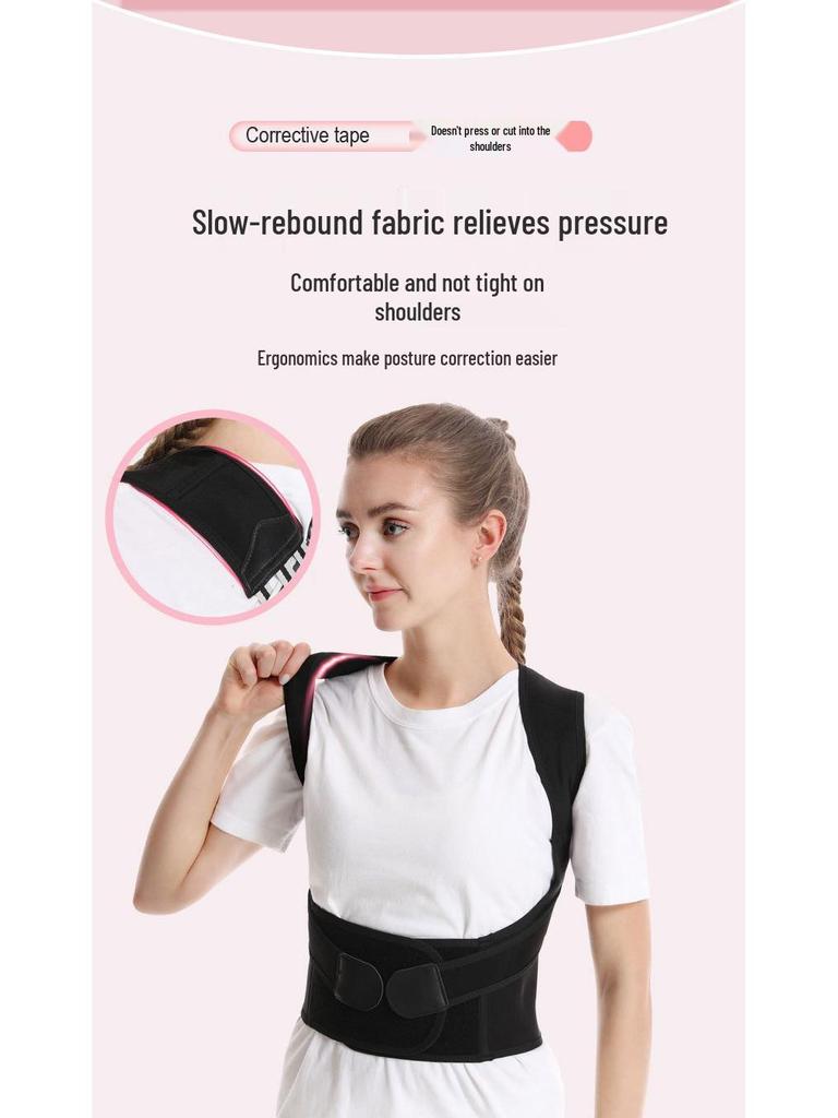 Adult Open Shoulder Posture Corrector: Breathable Back Support and Shaping Strap