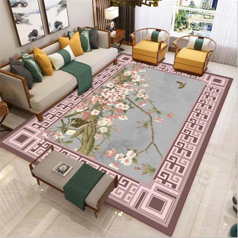 New Chinese Carpet Large Area Living Room Non-Slip Mat Home Decoration Bedroom Blanket Study Tea Room Carpet