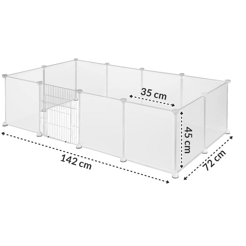 Laufstall Käfig Kaninchengehege Kleintierzaun Auslauf
