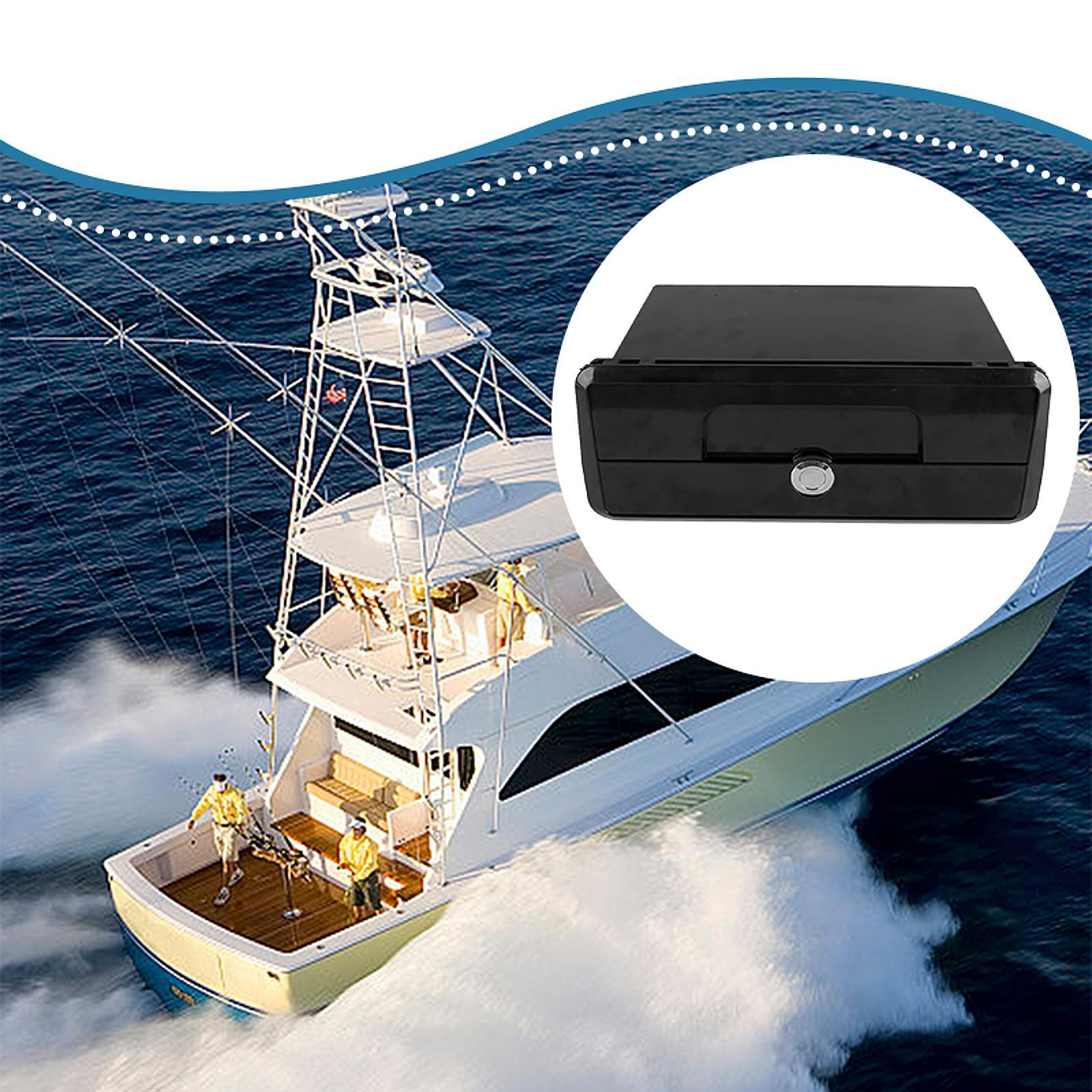 

Ящик для хранения лодки с замком для морских применений, Перчаточные аксессуары чёрный