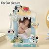 Arylic Photocard Holder 3 Inch Kawaii Photo Frame Picture Protector Card Case Idol Star Photo Binders Photo Packaging Supplies