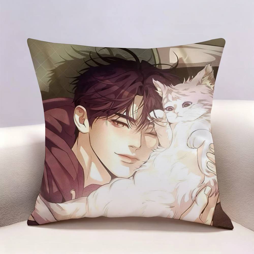 BL Drama Manhwa PPearl BBoy Doublesided print Pillow Case Cushion Cover Throw Pillow Case For Car Sofa