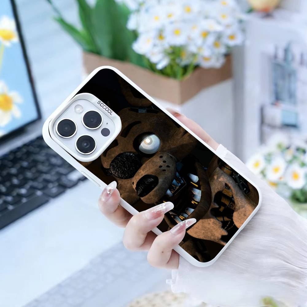 Five Nights at Freddy's  Phone Case For iPhone 16,15,14,13,12,17,Pro,MAX white Matte Shockproof Cover