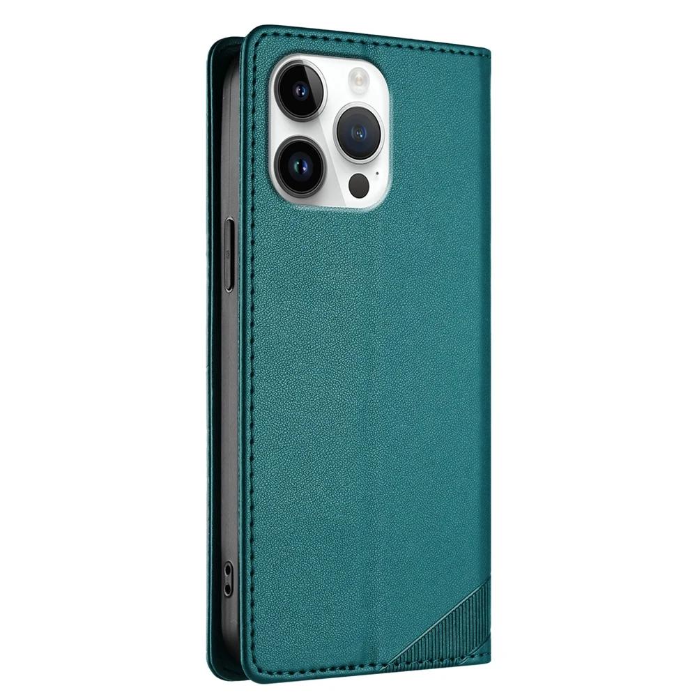 Business Leather Wallet Flip Case For iPhone 16 Pro Max 16E 11 12 13 14 Plus 15 XS Max XR Card Slot Magnetic Bag Phone Cover