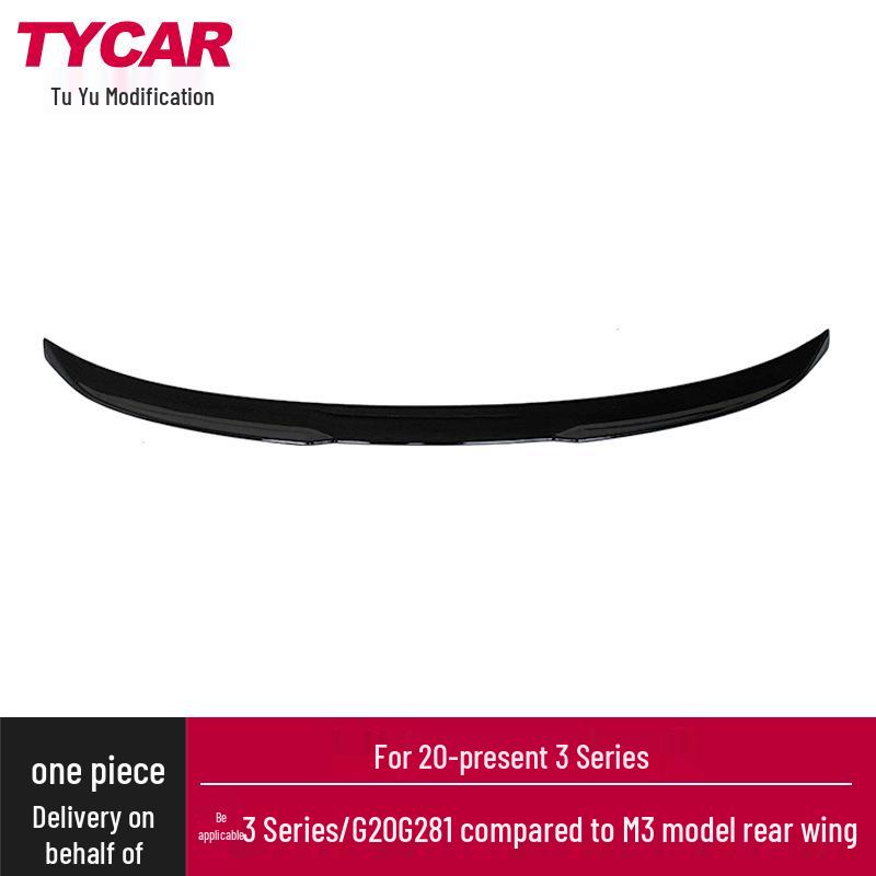 

BMW New 3 Series G20/G28 M3 Style Carbon Fiber Rear Spoiler Glossy Black M3 Style Tail Wing