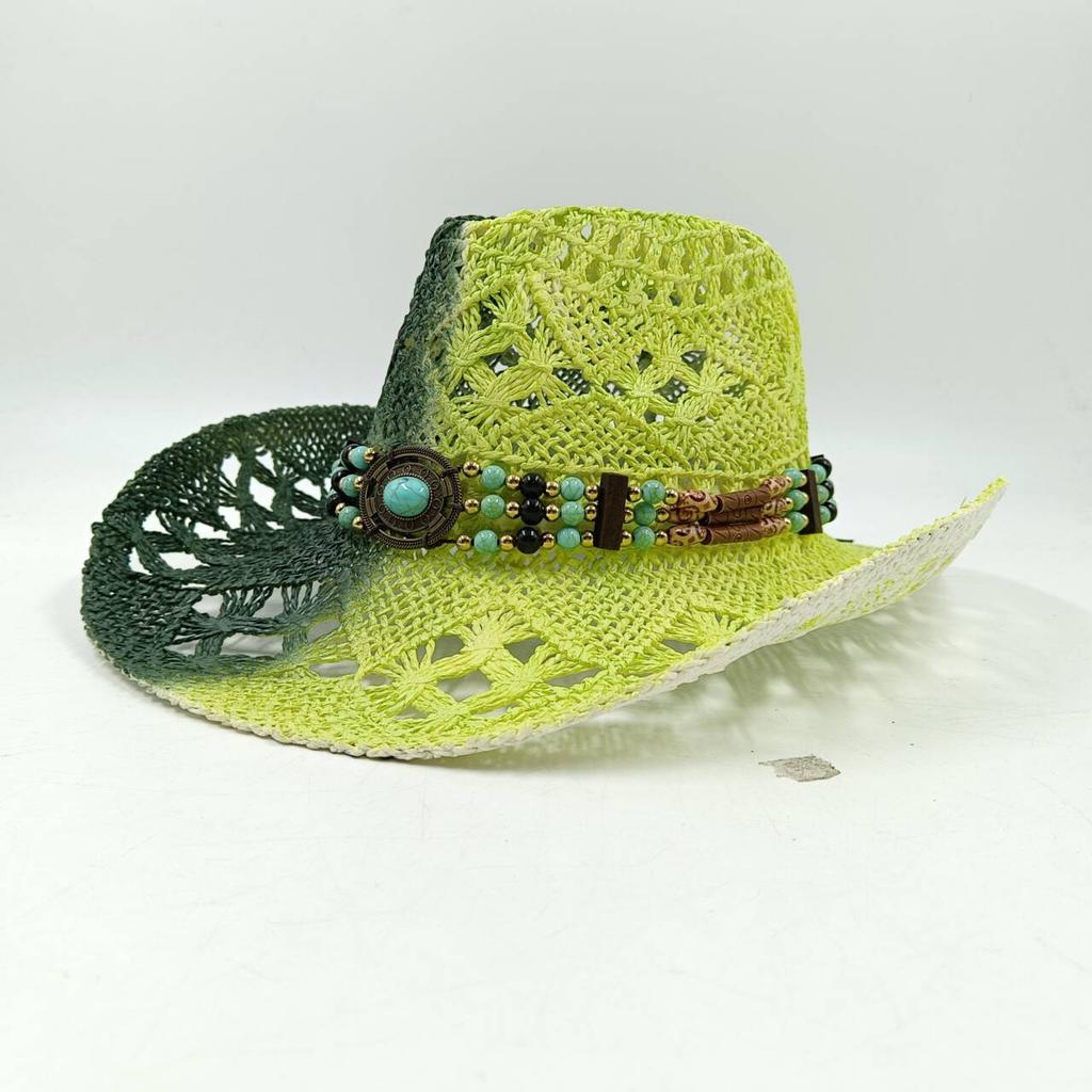 Hats Cowgirl Hats American Western Cowboy Hat Summer Straw Hat Breathable Fashion Trend Sun Shield Hat Panama Jazz Cap