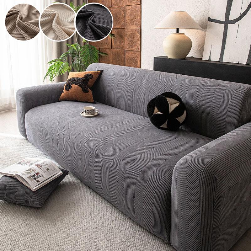 1PC-All inclusive sofa cover 2025 new anti cat scratch elastic all inclusive four season universal sofa cover 90X140cm серый