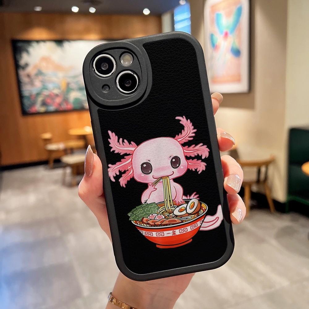 

Чехол для телефона с аксолотлем и раменом для Apple Iphone 14 flirtatious Pro Max11 13 12 Mini X Xr Xs 8 Puls Se Силиконовый чехол из кожи ягненка iPhone14