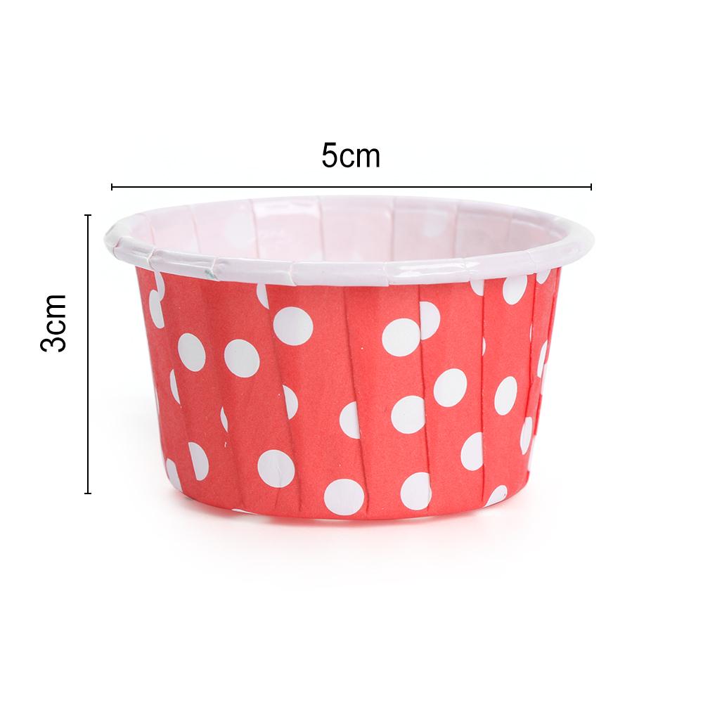 100Pcs/Lot Cupcake Paper Muffin Cupcake Dot Decorate Paper Grease-proof Liners Baking Case Mold Decorate Cake Baking Wrapper