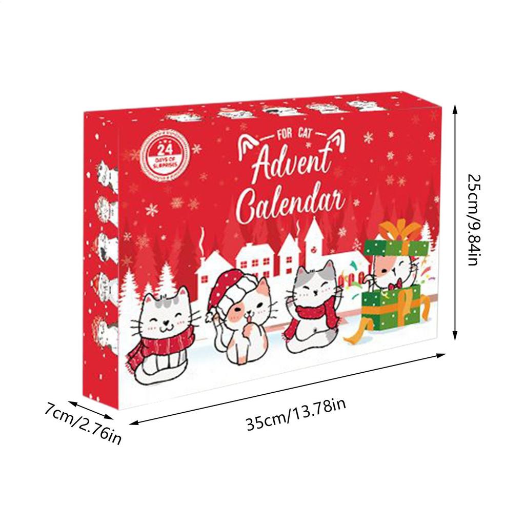 Cat Calendar Advent 2025 Christmas Toys Kitten Countdown Calendar For Kitten 24 Days House Training Couch Pet Lovers
