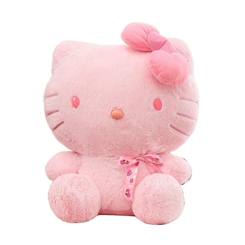 New Creative Pink Sakura Plush Kt Cat Stuffed Toy Doll Wholesale Kawaii Cat Plush Doll For Girls 35cm/13.78in