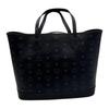 MCM Liz Visetos Oberteil Ledergriff Logo Messing Namensschild Abnehmbar Visetos Klassisches Muster Clutch Tasche Damen Clutch Tasche Schwarz MWPGSLR02BK001