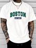 Boston South 1997 Digital Printed Sports 100% cottonHot Sale Unisex T Shirt 2026 Summer New Fashion Oversized Neck Men T Shirt