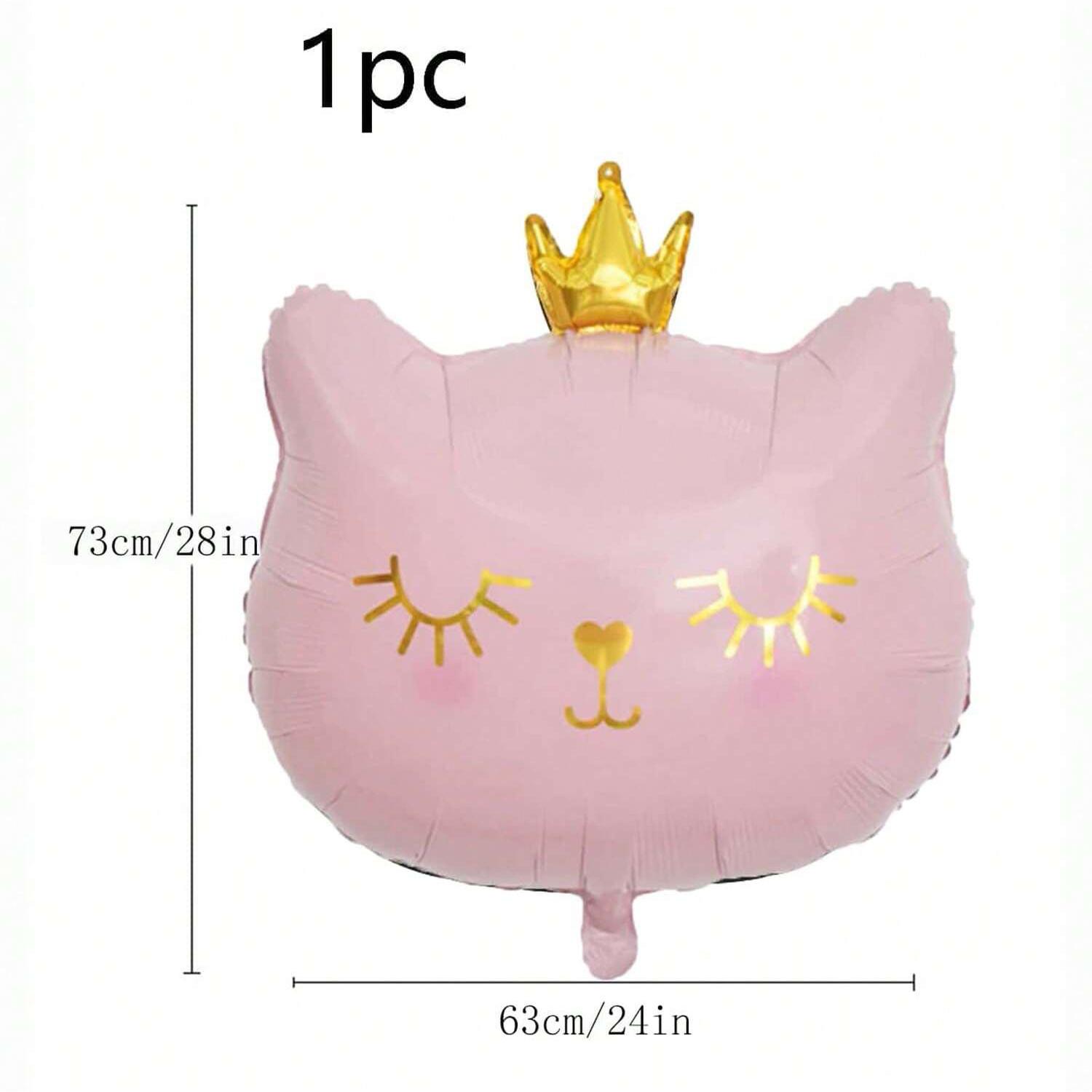 

Милые воздушные шары для вечеринки в честь дня рождения в виде кошки с закрытыми глазами