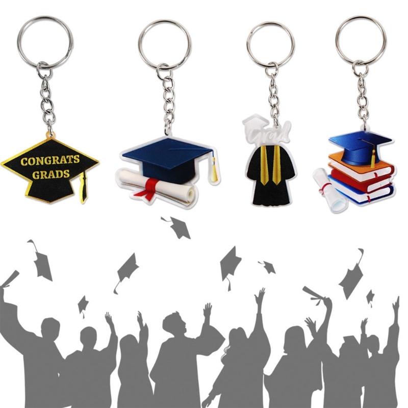 Elegant Doctoral Hat Design Graduation Keepsake Bag Ornament Party Decoration Charm Ideal for Graduates and Teachers
