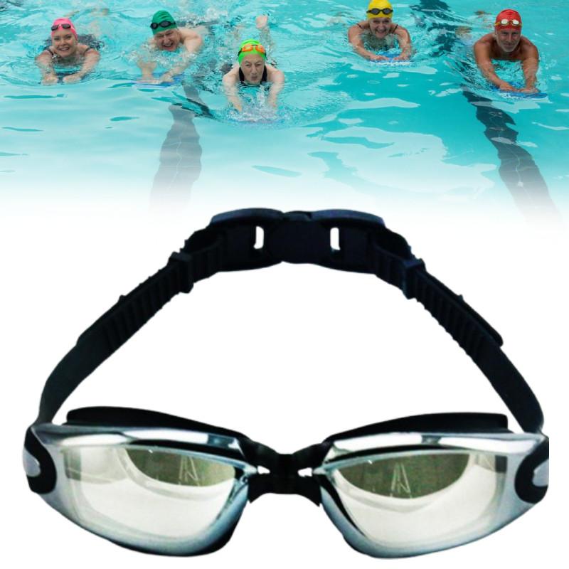 Hd Swimming Goggles With Antifog Silicone Frame Uv Protection For Adults