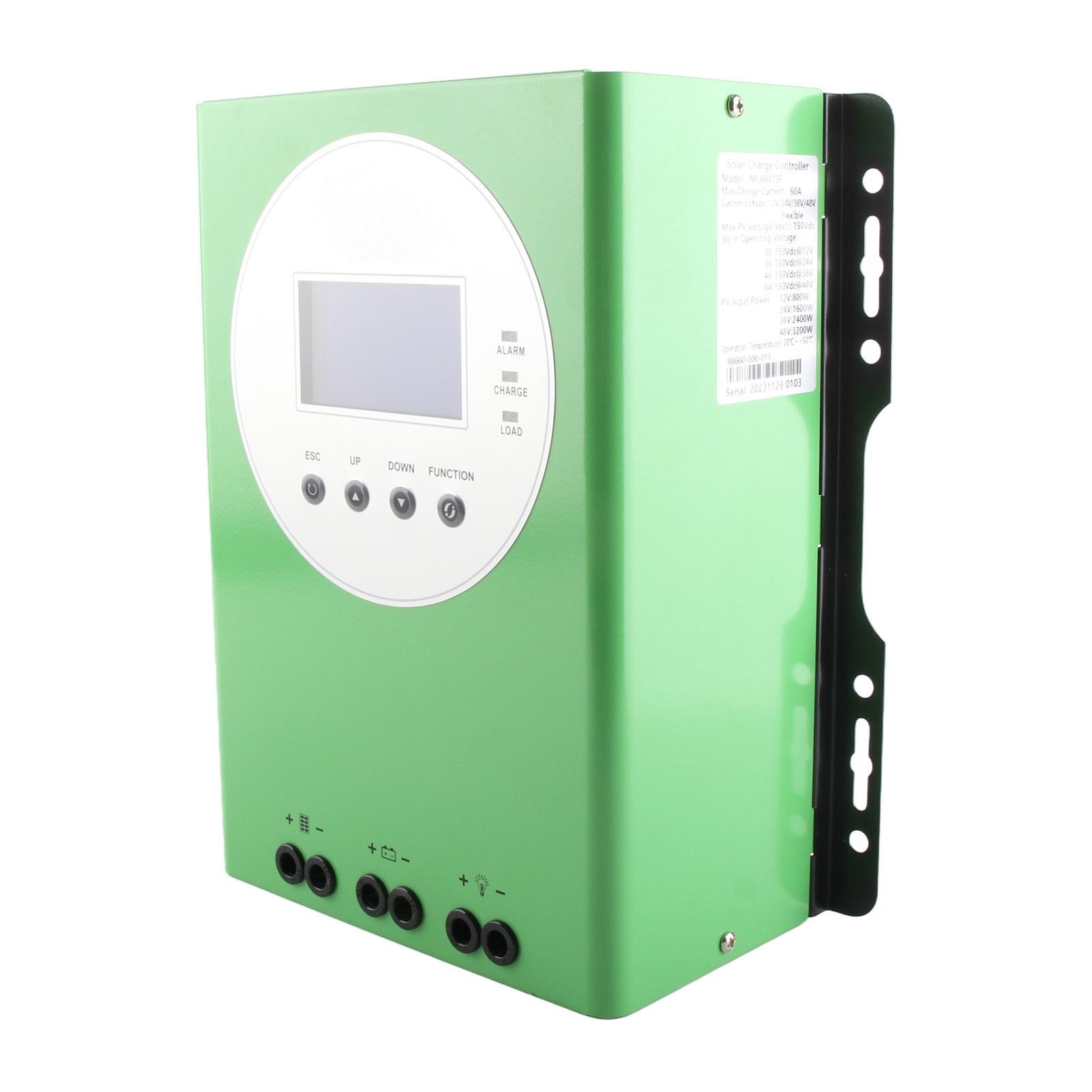 

MPPT контроллер заряда солнечной батареи 60A Высокая эффективность 12V 24V 36V 48VDC Автоматическая идентификация PV