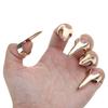 5pcs Finger Ring Metal Nails For Fingers Easy Braiding Hair Tool Finger Claws
