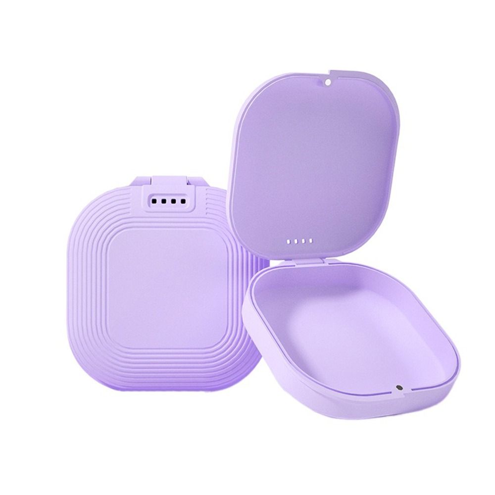 Plastic Fake Teeth Container Braces Box Orthodontic Retainer Box Denture Storage Box Dental Case