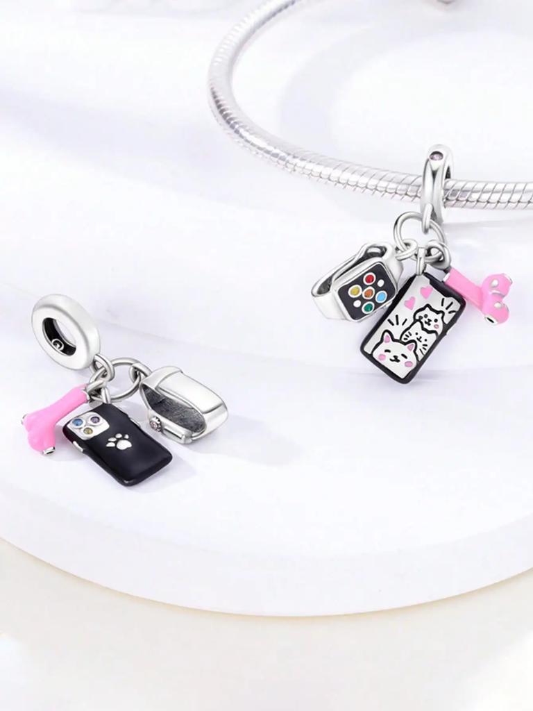 Charms Plata Copper Colors Colorful Skateboard Shoes Beads Pendant For Original Bracelet For Women Diy Jewelry Love Gift