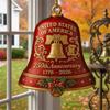 Christmas Tree Decoration Metal Bells Hanging Decorations 250th Anniversary Bells Ornament for Mantels Window Display