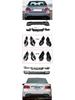 Mercedes-Benz E-Class W212 Rear Lip Tailpipe Kit, Compatible with 14 Models, E63 AMG Style