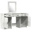 Makeup Table with Drawers Gray 50 x 41 x 135 cm Engineered Wood