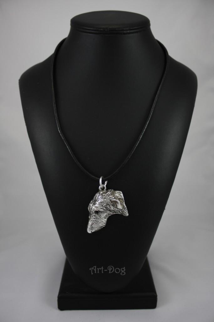Deerhound, Scottish Deerhound - Necklace with dog, silver-plated pendant for dog fan, unique jewelry by Art-Dog brand