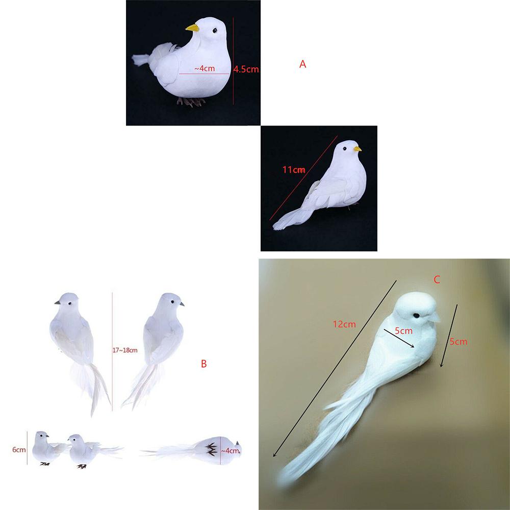 Modello Colomba Uccelli Artificiali Animale Simulazione Piccione Grigio Regalo Oggetti di Scena per Fotografia Festa Matrimonio Fornitura Decorazione Casa